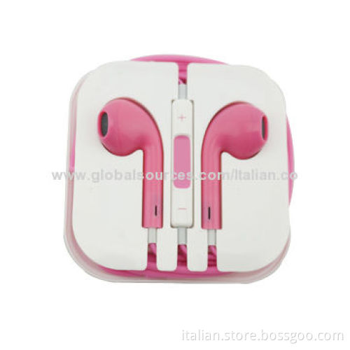 High quality stereo earphones for iPhone 5, with mic